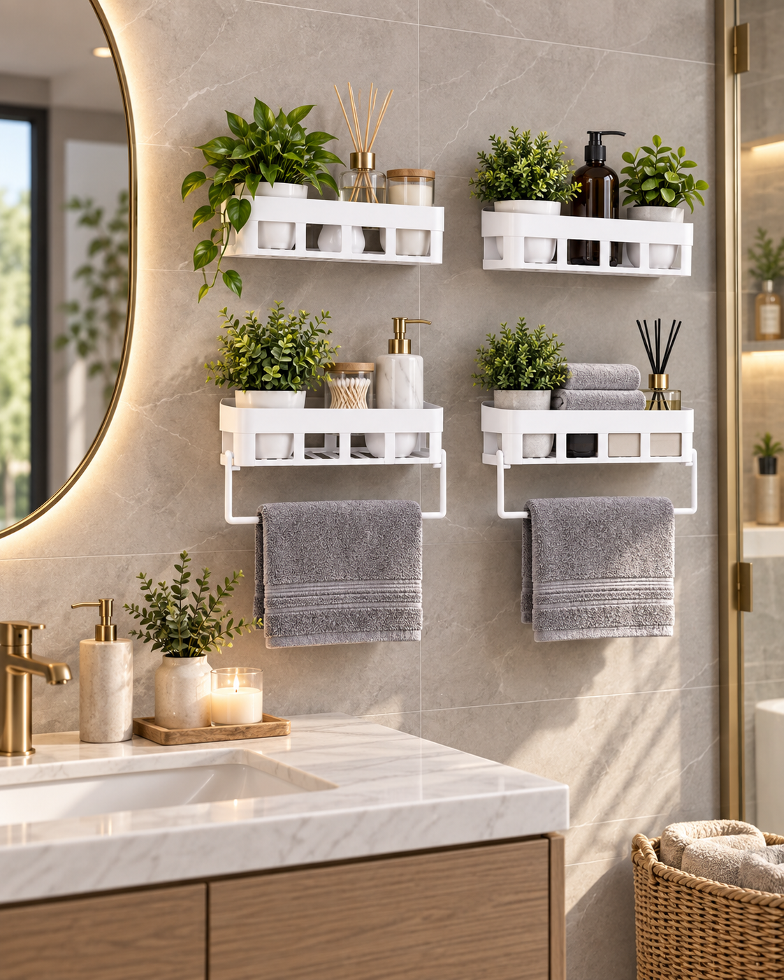 AuraWall Shelf System