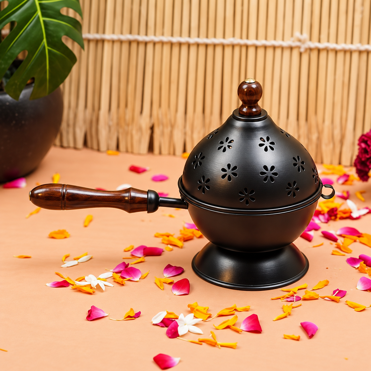 New Metal Incense Burner Loban Dani Dhoop Dani Aarti Metal Loban Dhoop Dani/Dhoop Dani Burner for Home Office Temple Puja(GOLD)