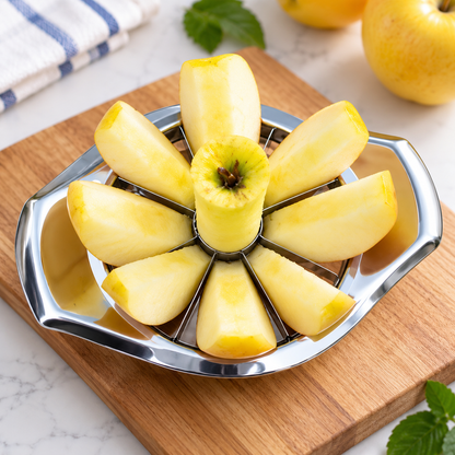 Stainless Steel 8-Blade Fruit Cutter | Easy Apple Slicing Tool