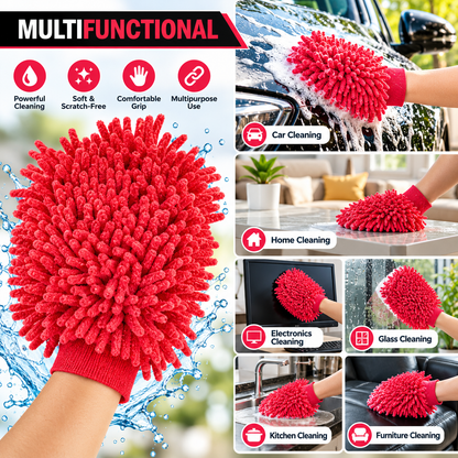 Gentle & Durable Microfiber Gloves for Scratch-Free Cleaning PACK OF 1