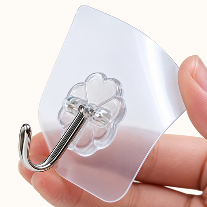 ✨ 30 PCS Self-Adhesive Wall Hooks with Stainless Steel Hooks – Strong & Easy Storage Solution